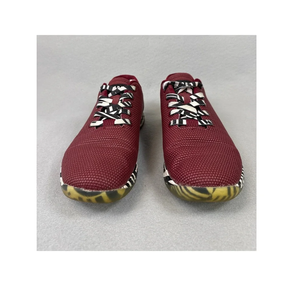 NOBULL‎ Cabernet Zebra Mesh Trainer Shoes Mens Size 7 Womens 8.5 Hipster Low Top